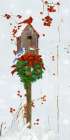 Holiday Birdhouse Art Print