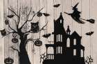 Night Owl Haunted House Art Print