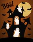 Ghostly Haunted House Art Print