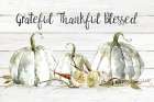 Grateful Thankful Blessed Pumpkins Art Print