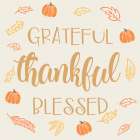 Autumn Grateful Thankful Blessed Art Print