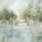 Tree Lined Brook Art Print