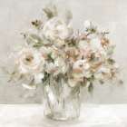 Classic White Roses Art Print