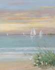 Harbor at Dusk II Art Print