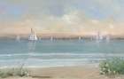Harbor at Dusk Panorama Art Print