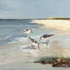 Sandpiper Cove I Art Print