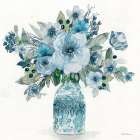 Cerulean Whispers I Art Print