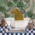 Safari Bath II Art Print