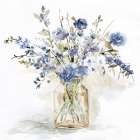 Blue Blooms I Art Print