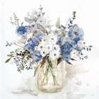 Blue Blooms II Art Print