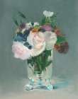 Flowers in a Crystal Vase Art Print by CAD Designs