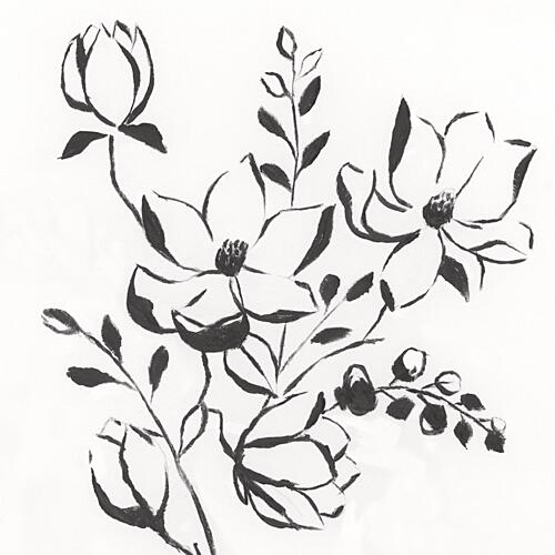 Sketchy Flowers I