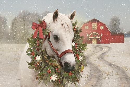 Holiday Horse Art Print by Nan