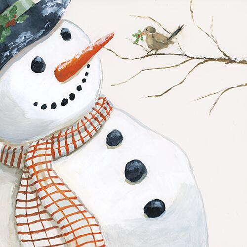 Winter Chat Art Print by Nan