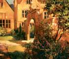 Sunlit Courtyard Art Print