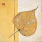 Leaf Impression - Ochre Art Print