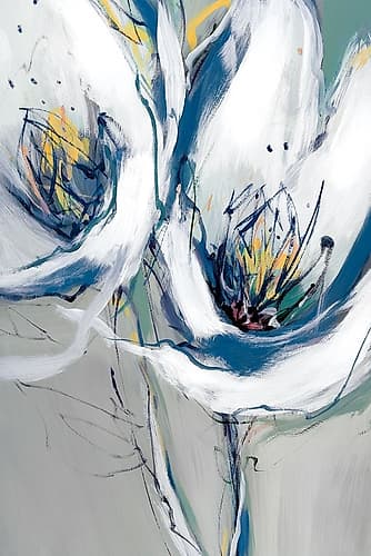 Seafoam Blooms I Art Print