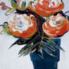 A Pot Of Blooms Art Print