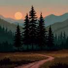 Dirt Road Art Print