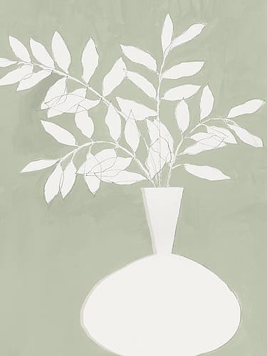 Sage Vase II Art Print by Aria K