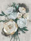 White Bouquet of Florals I Art Print