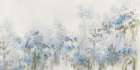 Foggy Blue Garden in Soft Strokes Art Print