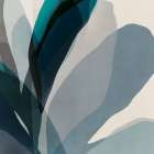 Flowing Petals in Blue Hues II Art Print