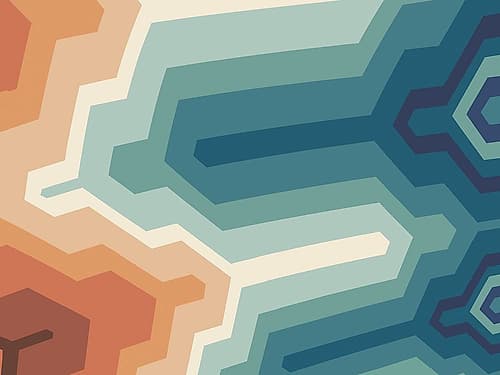 Funky Geo II Art Print