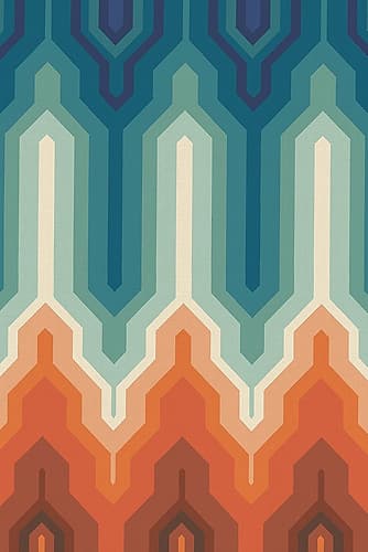 Funky Geo III Art Print