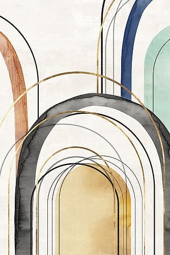 Golden Arches I Minimalist Print