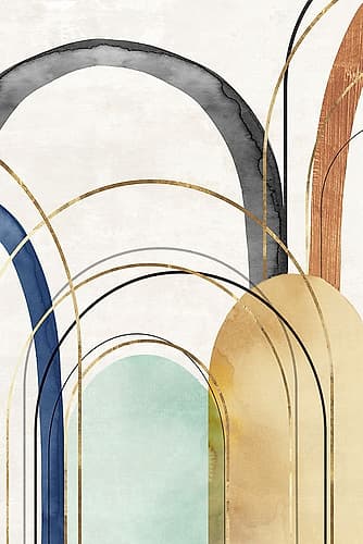 Golden Arches II Minimalist Print