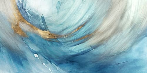 Blue Vortex Art abstrait reproduction