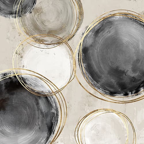 Rings of Black II Art Print