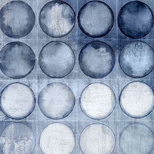 Circles of Blue II Art Print