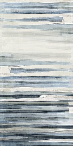 Watercolour Blue Lines III Minimalist Print