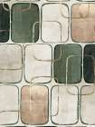 Muted Grid with Golden Overlays Abstract Art Print