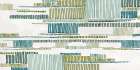 Rhythmic Patterns in Blue and Green Abstract Art Print