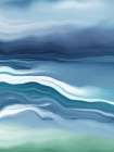 Coastal Waves and Misty Horizons Art Print