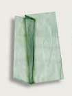 Folded Green Paper Bag Minimalist Print