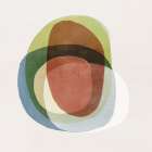 Overlapping Shapes in Soft Hues Art Print