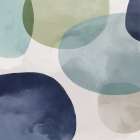 Colorful Overlapping Ovals Exploration I Art Print
