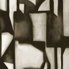 Geometric Shadows in Sepia Tones I Art Print