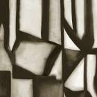 Geometric Shadows in Sepia Tones II Art Print