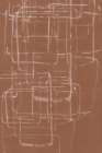 Interwoven Lines on Brown Canvas Art Print