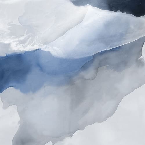 Misty Mountain Silhouettes I Art Print
