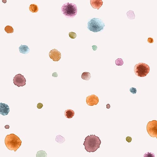 Colorful Watercolor Splatters on White I Aquarelle reproduction