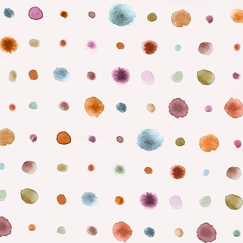 Colorful Watercolor Splatters on White II Aquarelle reproduction