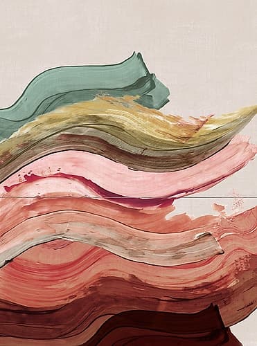 Flowing Earth Tones Harmony  I Art Print
