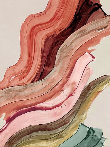 Flowing Earth Tones Harmony II Moderne reproduction
