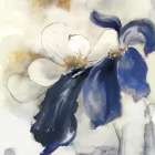 Blue Blossoms Florals II Art Print